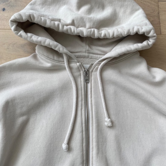 Wilfred Free Size 1 Tan Front Zip Hoodie - Picture 2 of 3
